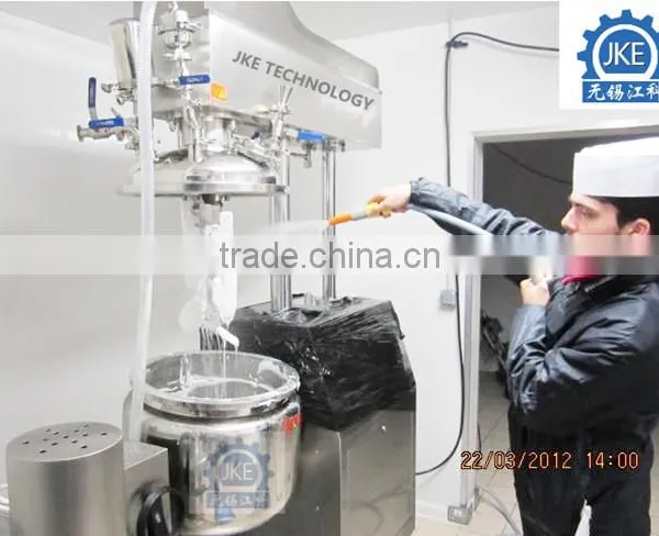 JKE-30L China Best Stainless Steel Cosmetic Vacuum Powder Emulsifier photo-3
