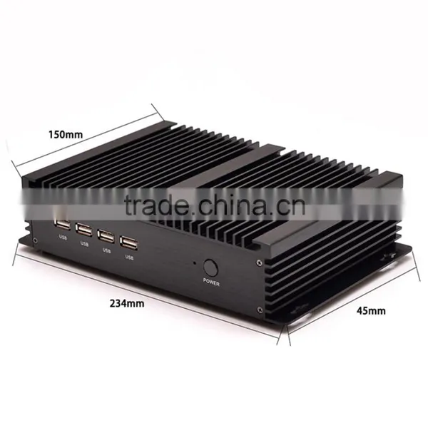 Mini Computers i3 Tobshiba Fanless Mini PC With Intel Dual Core i3 4010u 1.7G Intel HD4K Resolution 2*MSATA+SATA photo-5