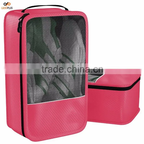 Luckiplus Shoe Bag - Convenient Packing System For Your Shoes When Traveling Pink photo-4