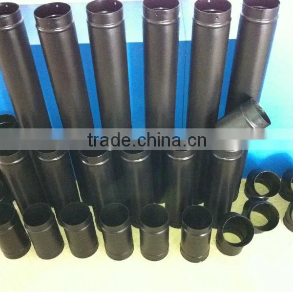 CE Enamel Single Wall Welded Chimney Flue Pipe for Stove and Fireplace