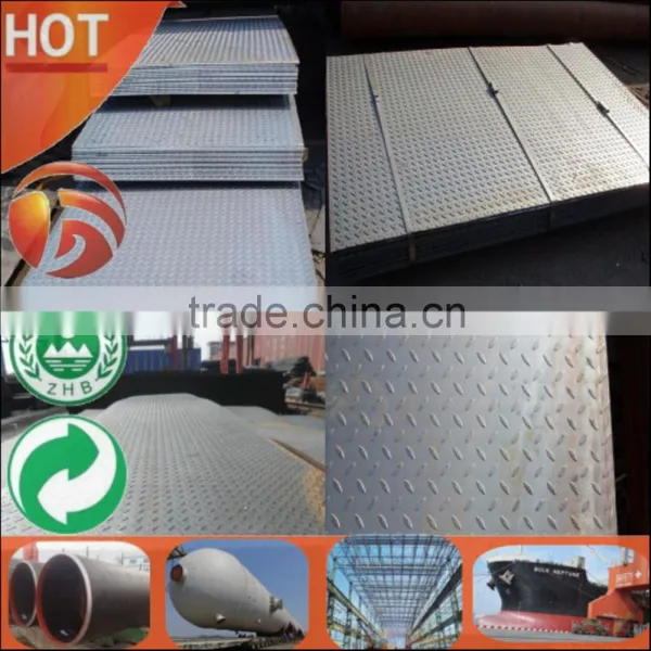Hot Sale! Low Price! Large Stock! S235jr Q235b Ss400 St37 Checker/chequer Steel Plate Skid Steel Plate photo-2