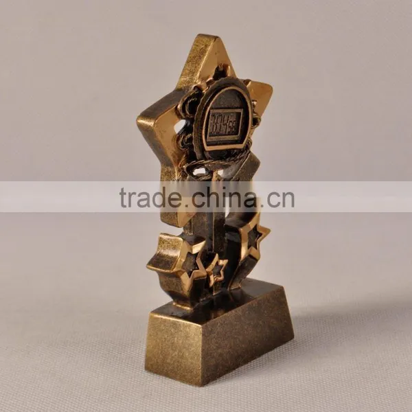 Starry Shape Trophy Cup Track for Recording Resin Souvenir photo-2