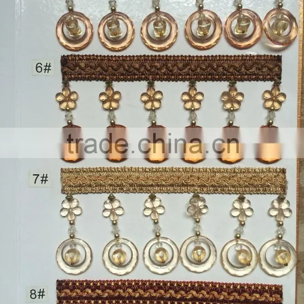 [YZLACE] Tassels Lace Curtains Wholesale 10074 photo-2