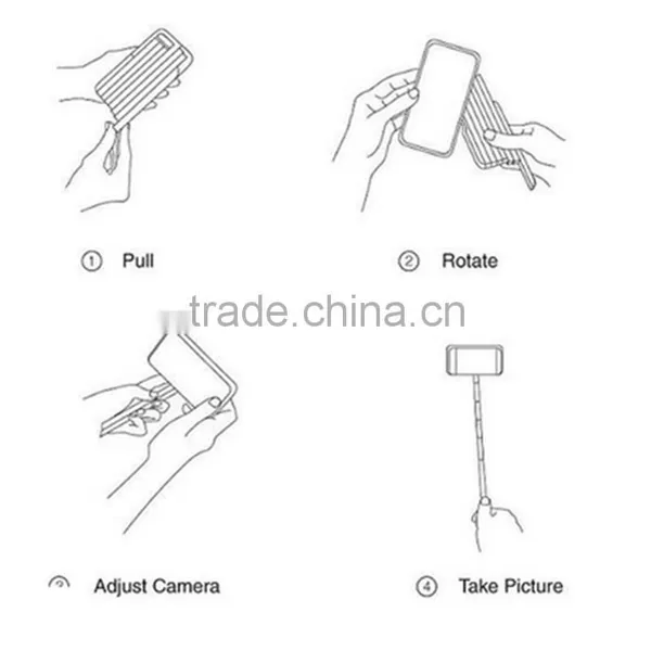 4.7 Inch for Selfie Stick Aluminum Creative Cell Phone Case Remote Selfie Case For Iphone 6 photo-6