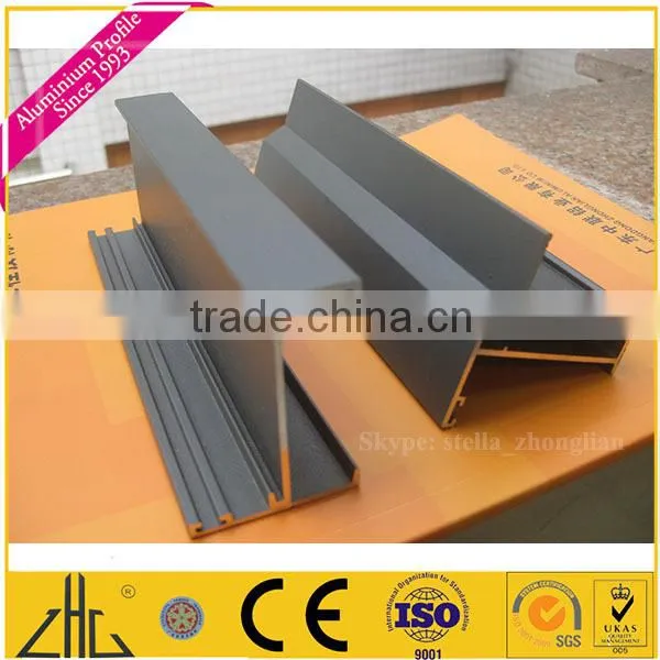 Wow!!!6063T6 Powder Coated Aluminium Profile Extrusion to Make Door and Window Frame, u Channel Aluminium Bottom Frame for Glass photo-2