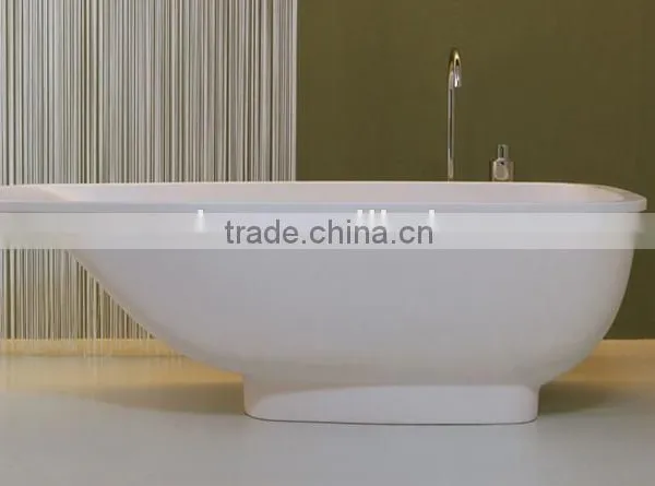 CUPC Certification Freestanding Artificial Stone Solid Surface Bathtub,artificial Stone Freestanding Bath Tub photo-3
