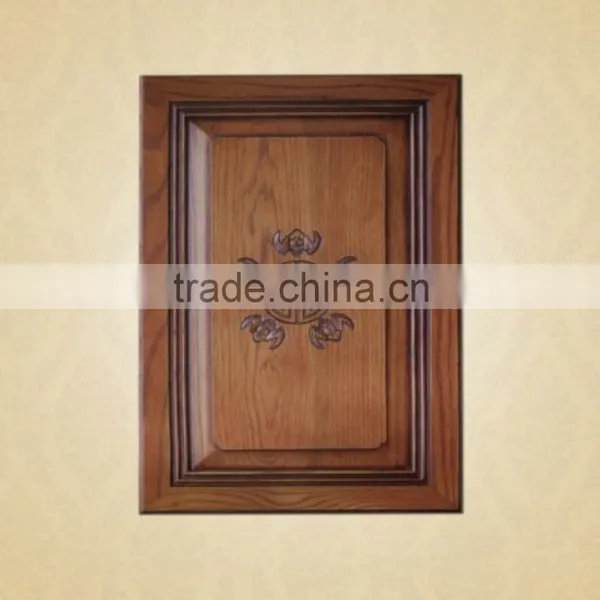 American Cherry Wood Flower Moulding Kitchen Doors photo-5