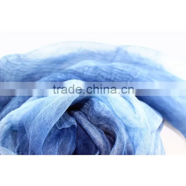 100% Wool Silk Blended Scarf photo-4