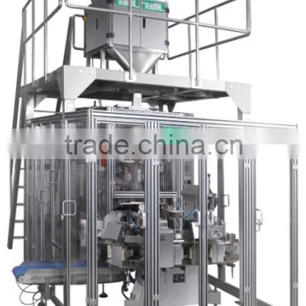 vacuum material-elevating filling sealing packaging machine for coffee and other powder