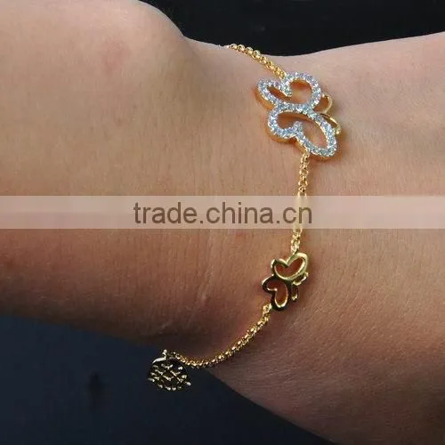 Teen Girls New Fashion Bracelet 2016 Baby Chain Crystal Bracelet photo-2