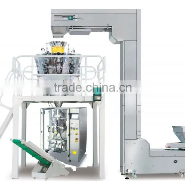 Automatic bagging machine with multihead weigher, bagging machine with scale, bagger with 10 head weigher