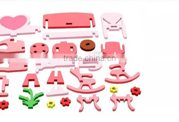 New Design Colorful Home Toy Wooden Kids Jigsaw Puzzle photo-3