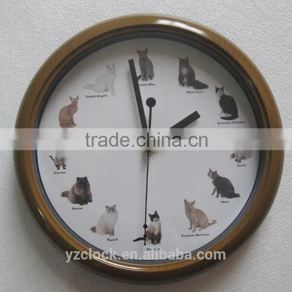 Hot Selling 10 Inch Animal Sound Wall Clock photo-2