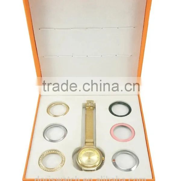 New Mdoels for Watch Packing Boxes Orange Case for Gift Set Watch With Many Colorful Changeable Bezals Paper Boxes photo-2