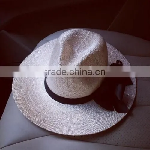 2016 Factory Latest Design Bowknot Sun Hats Made in China Hot Sale Original Beach Hats for Women photo-5