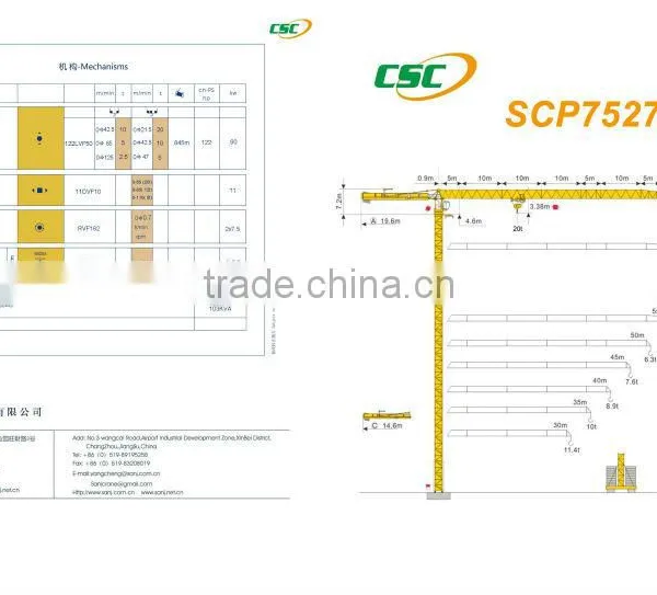 TOPLESS TOWER CRANE SCP7525 photo-2