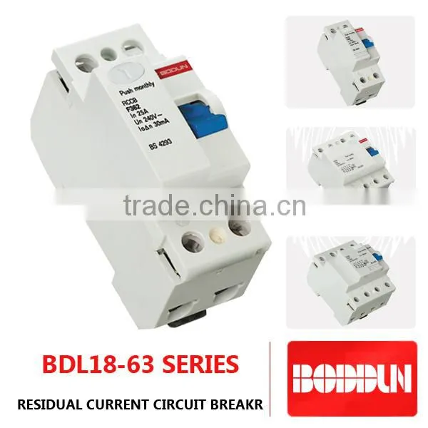 Rccb BDL18-63 10KA Residual Current Circuit Breaker