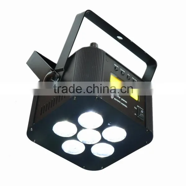 6*18w Rgbwa uv Flat Battery Led Light photo-2