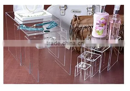 Acrylic Risers, Set of 7 Different Sizes - Clear photo-2