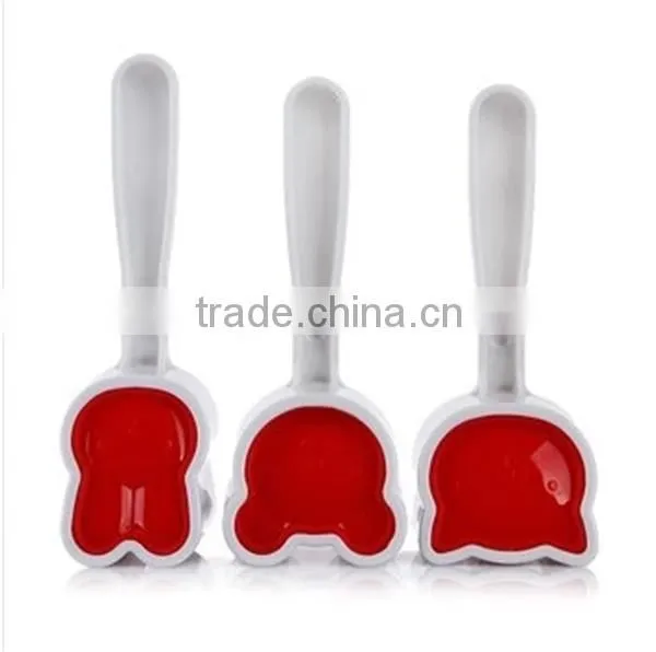 3pcs Bento Rice Roll Maker Set of Animal Shaper With Bear,rabbit and Cat photo-3