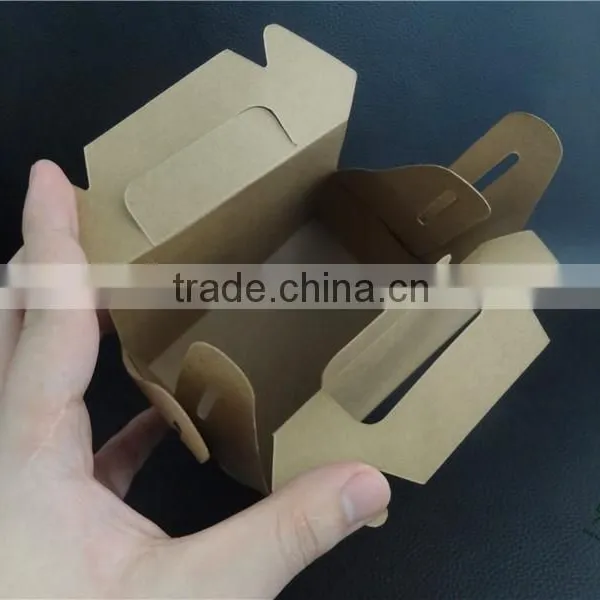 Fancy Design Kraft Paper Cake Packing Box With Handle photo-3