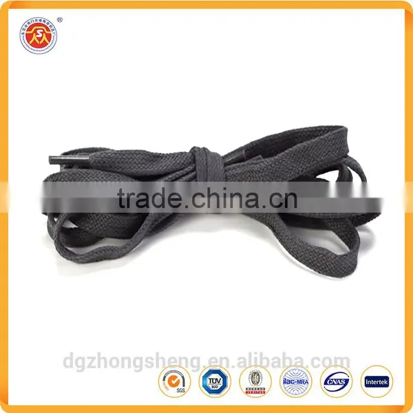 2016100% Cotton Fashion Flat Waxed Shoelaces