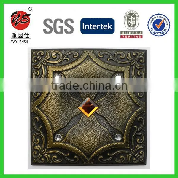 Home Decorative PU Faux 3D Leather Wall Panel 40x40cm photo-6