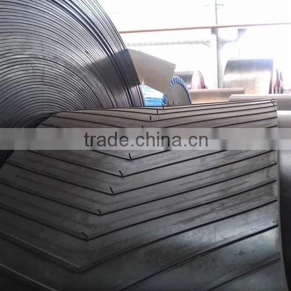 China Manufacturer Anti-wear Rubber Fabric Chevron Patterned Conveyor Belt Price photo-3