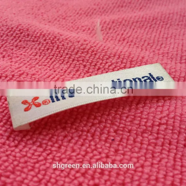 Hot Cut Fabric End Folding Main Woven Labels for Garment photo-3