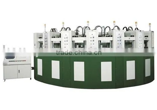 Curved Automatic Eva Foaming Injection Moulding Machine