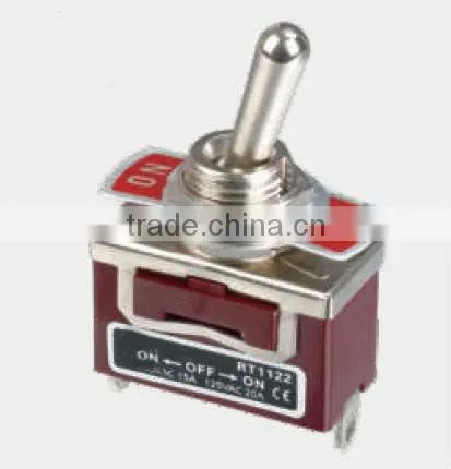 Solder Terminal Type Metal off on Safety Toggle Pin Switch 1122-E