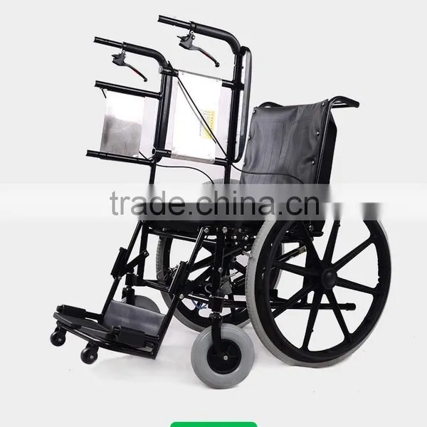 Rehabilitation Therapy Supplies Topmedi Medical Manual Standing Wheelchair for Paralysis Patient photo-4