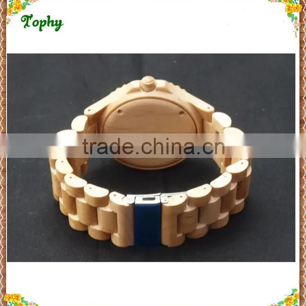 China Wholesale 100% Nature Wooden Watch/sandal/bamboo/zebra/maple Wood Watches