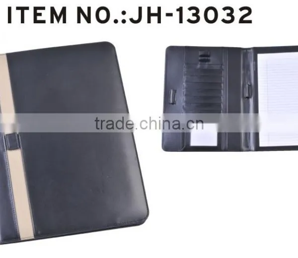 Newest A4 Size Leather Filefolder With Notepad photo-5