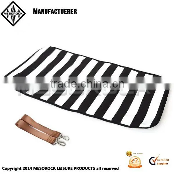 High Quality White and Black Stripe Diaper Tote Bag Baby Diaper Bag photo-4