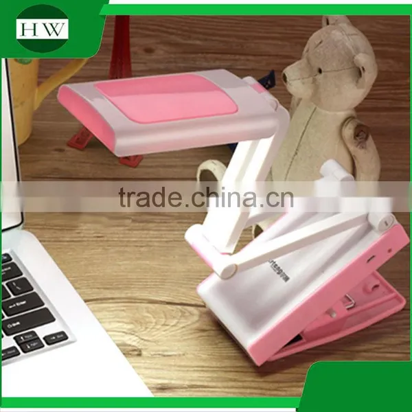 Plastic Mini Target Adjustable Usb Charging Charge Foldable Collapsible Folding Led Clamp Clip Work Reading Book Light Lamp photo-3