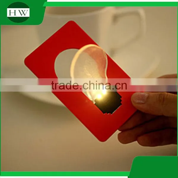 MIni Portable Pocket Bulb Shape Led Card Night Light Lamp photo-3