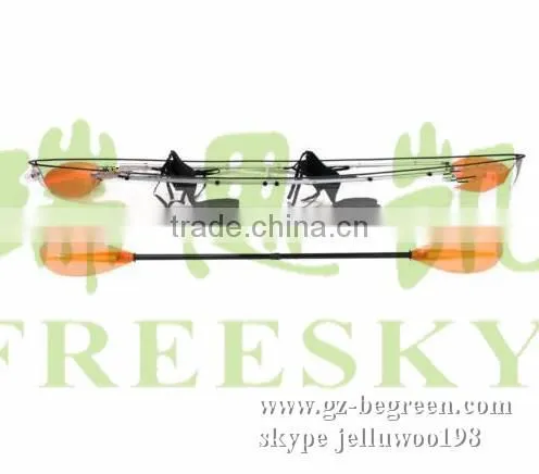 Made in China Plastic Two Seat Transparent Kayak for Sale photo-4