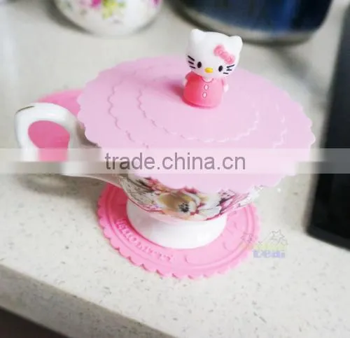 Hello Kitty Silicone Coaster, Coffee Cup Mat,waterproot Tea Coster photo-3