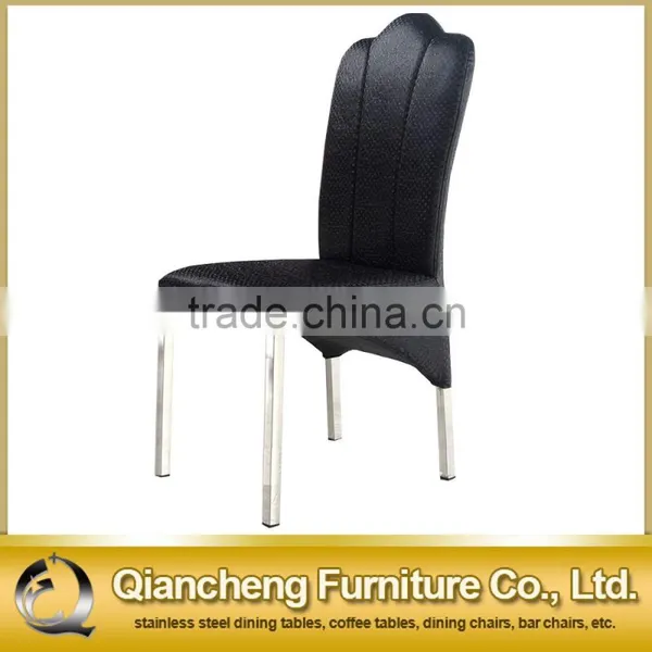 Modern Appearance Dining Chair With White Fabric Cover photo-3
