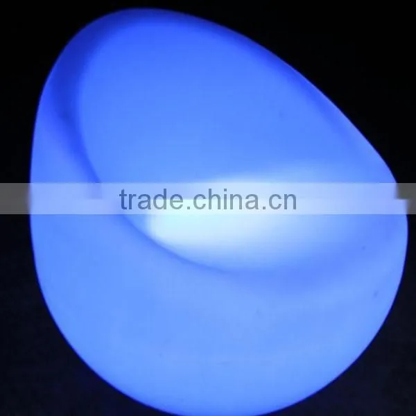 LED Modern Plastic Led Furniture Color Changing Single Led Sofa Chairs photo-3