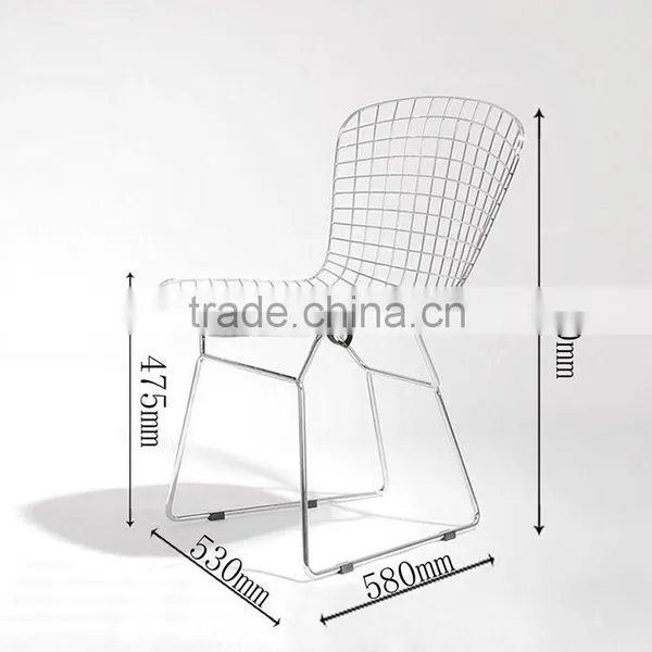 Modern Wire Chair Metal Base photo-2
