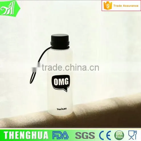 Travel Folding Silicone Water Bottle With Handle Clear Item For Drinks photo-5