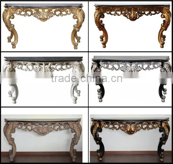 Hallway Furniture Console Table With Marble Top For Hotel Decoration photo-4