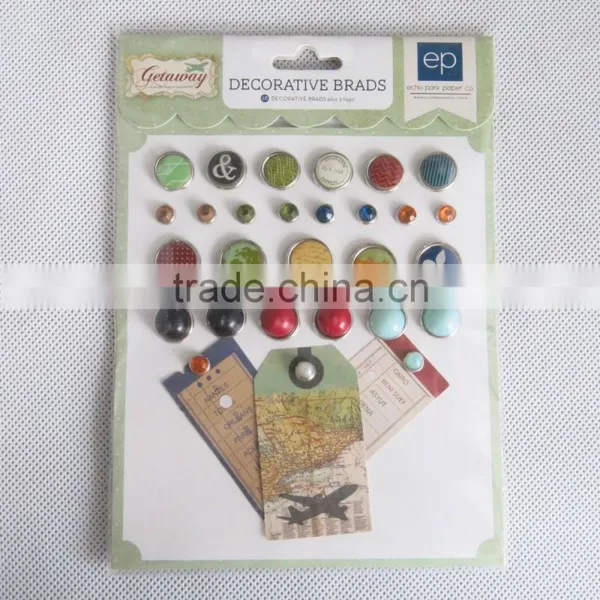 DIY Decoration Brads/kids Educational Toys/High Quality and Cute Craft Decor Brads for High Quality Paper Craft photo-2