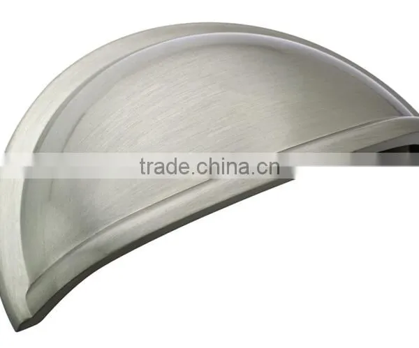 Satin Zinc Alloy Cabinet Drawer Pull Handle Shell Style Handle Cup Handle photo-5