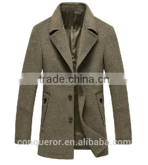 Wool Winter Coat Made to Measure Men Overcoat BCZ019 photo-3