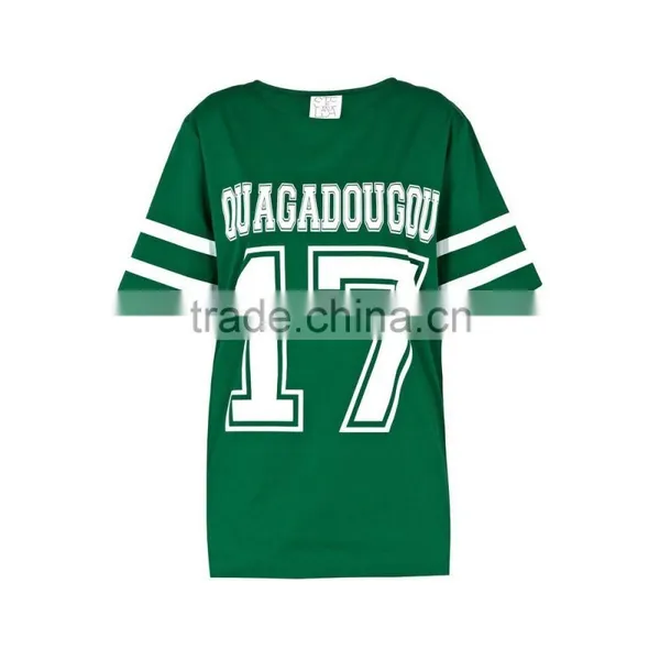 Fashion Girls Streetwear Green Long Printed Baseball Jersey Custom Made With High Quality Dry Fit Technical Performace Fabric photo-4