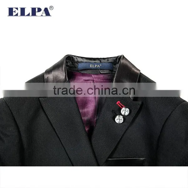 ELPA NXB0075 Formal Designer Slimming Wholesale Black 3 Piece Kids Boys Suits photo-6