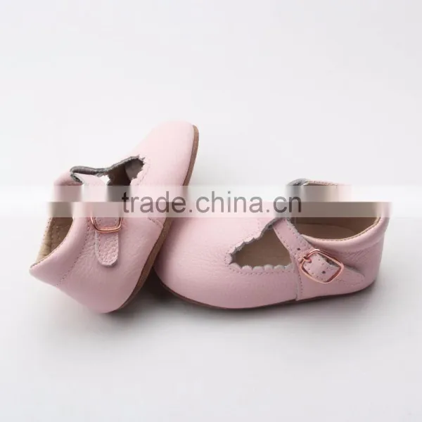 Wholesale Italian Leather Baby Kids Shoes Rubber Sole photo-4